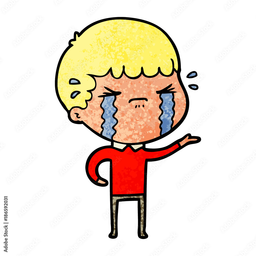 cartoon man crying cartoon man crying