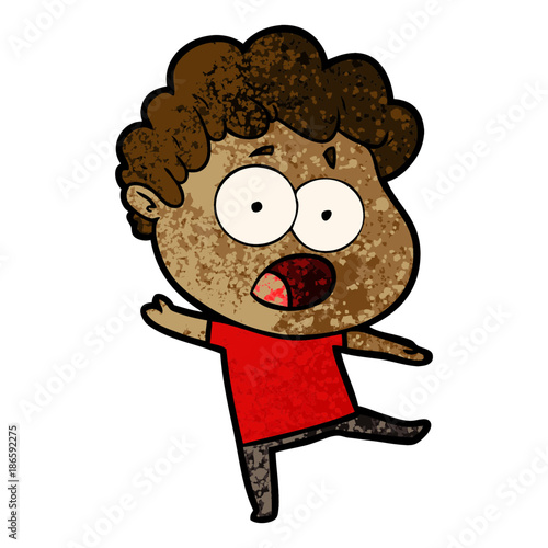 cartoon shocked man