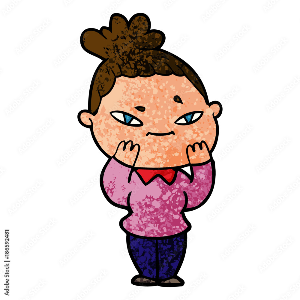 cartoon woman cartoon woman