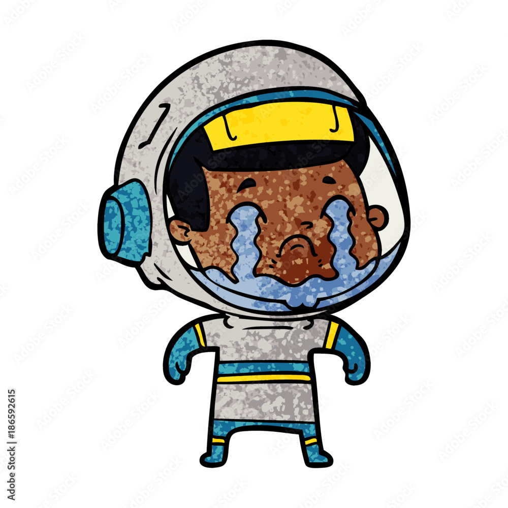 cartoon crying astronaut cartoon crying astronaut