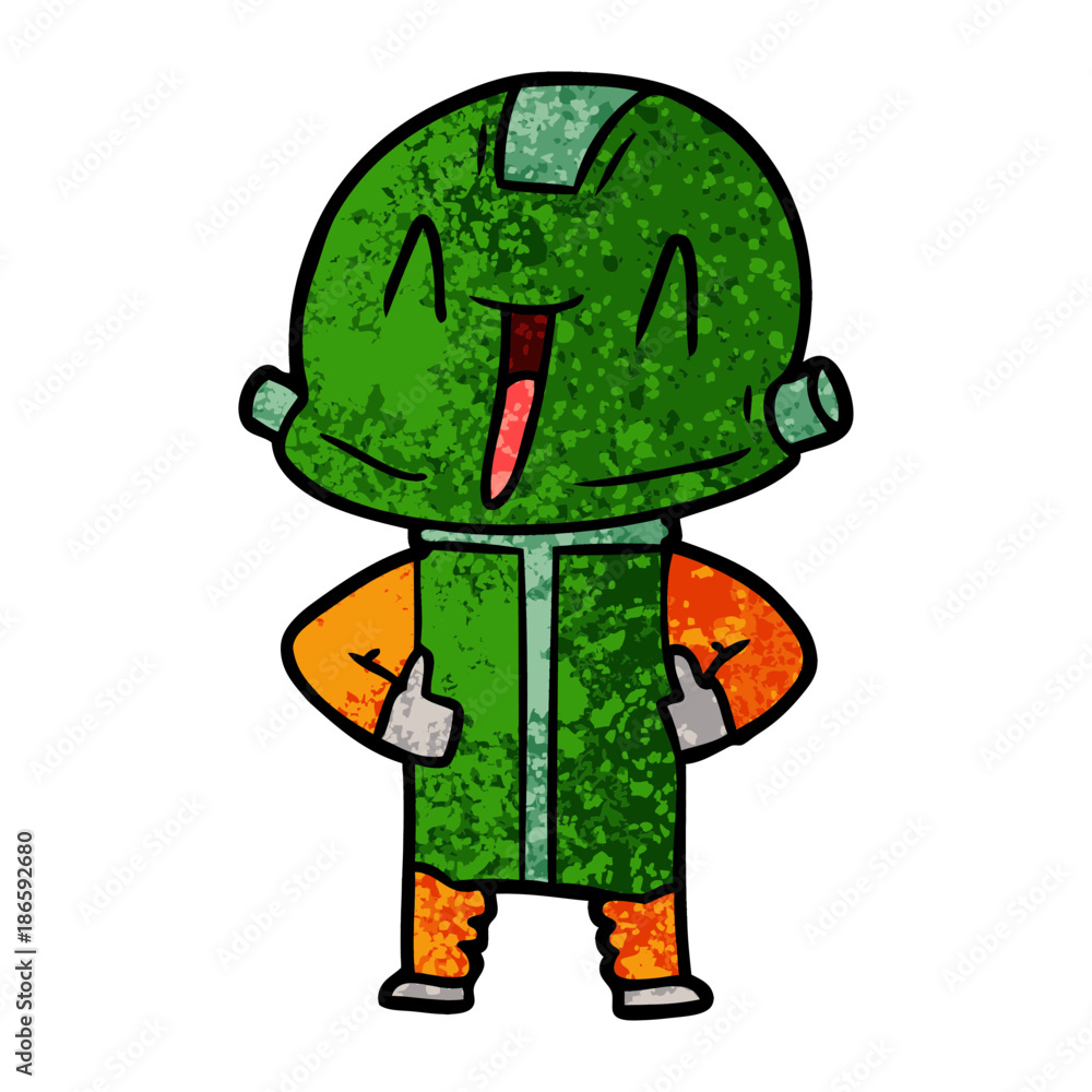 Fototapeta premium cartoon robot