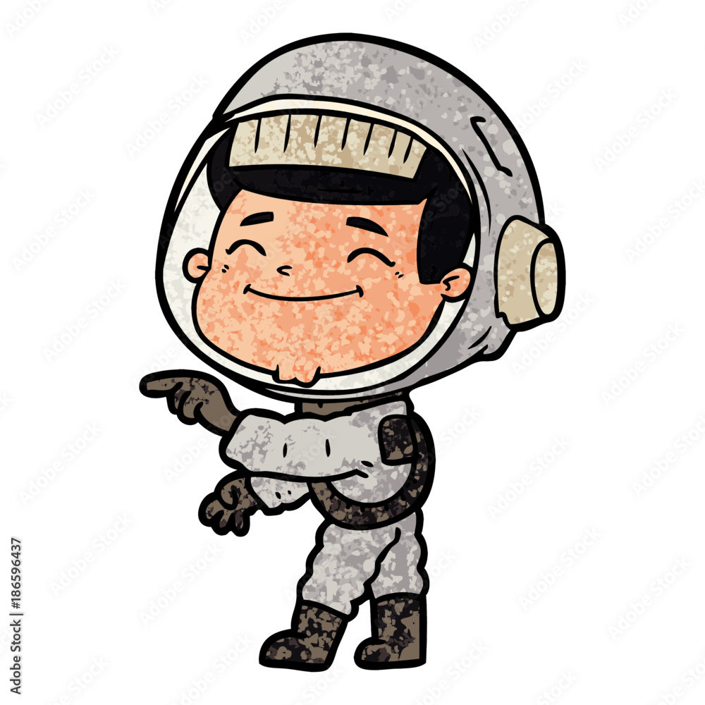 happy cartoon astronaut happy cartoon astronaut