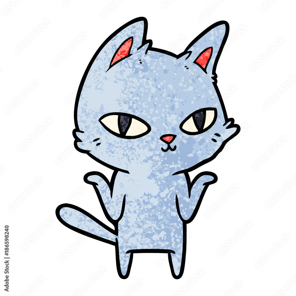cartoon cat staring cartoon cat staring