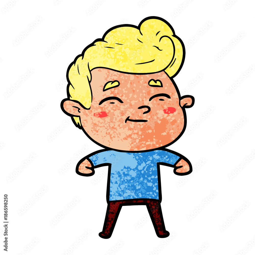 happy cartoon man happy cartoon man