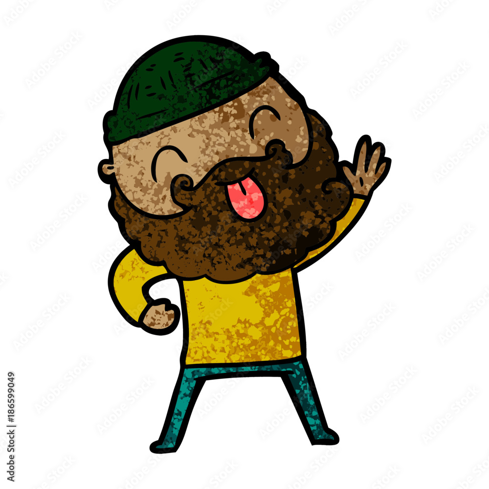 man with beard sticking out tongue man with beard sticking out tongue