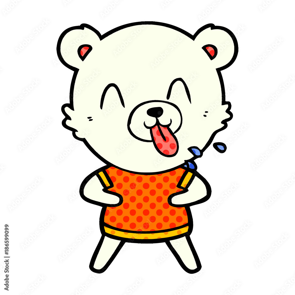 happy polar bear cartoon happy polar bear cartoon