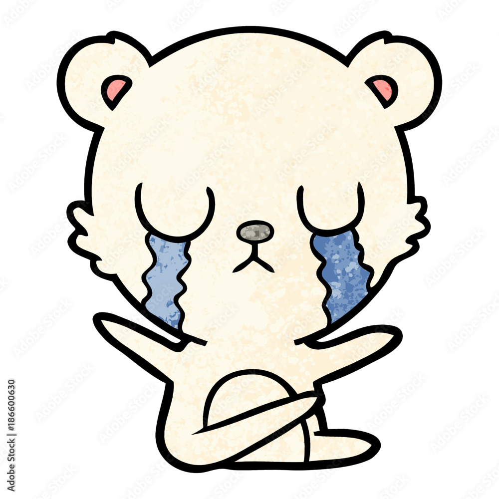 sad little polar bear cartoon sad little polar bear cartoon