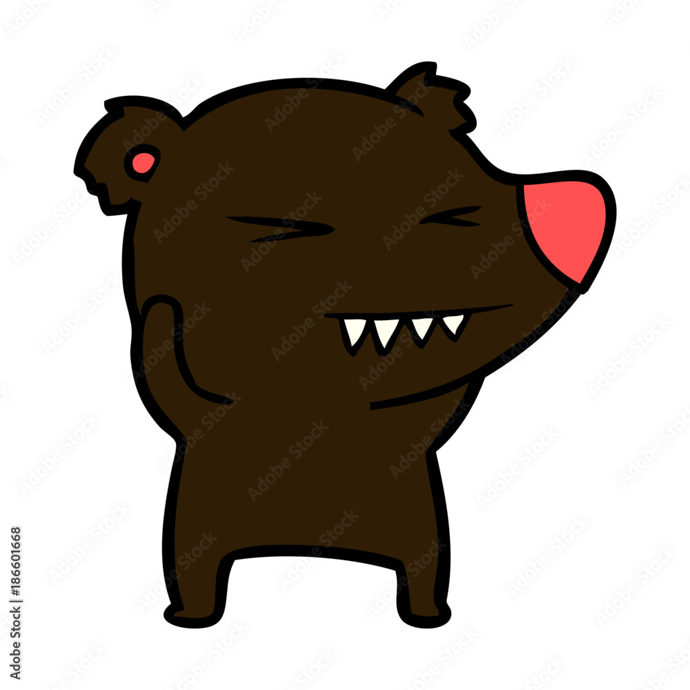 Fototapeta premium bear cartoon character