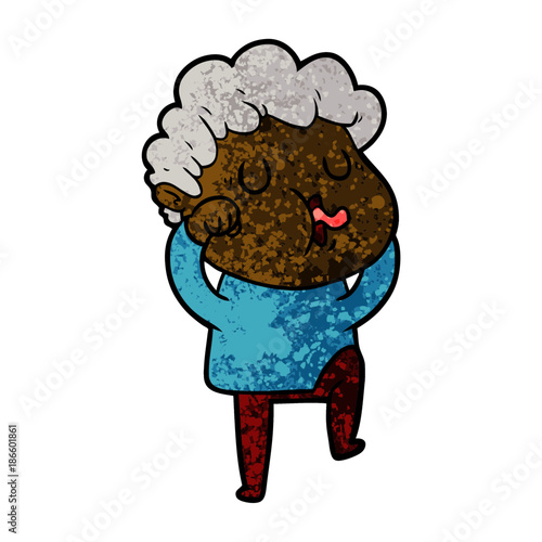 cartoon man singing
