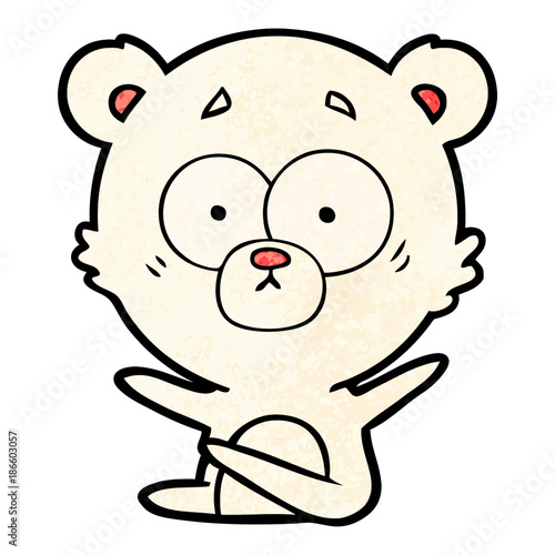 worried polar bear cartoon