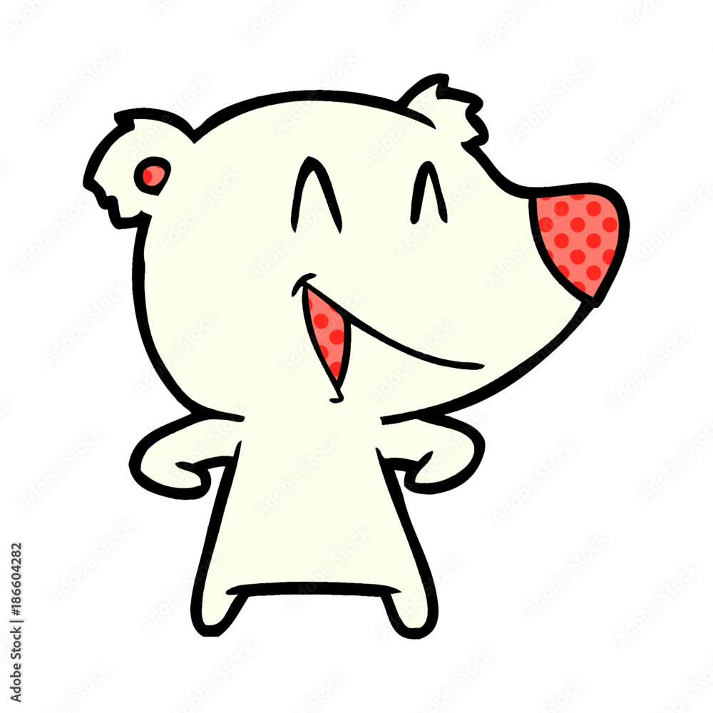 Fototapeta premium polar bear cartoon