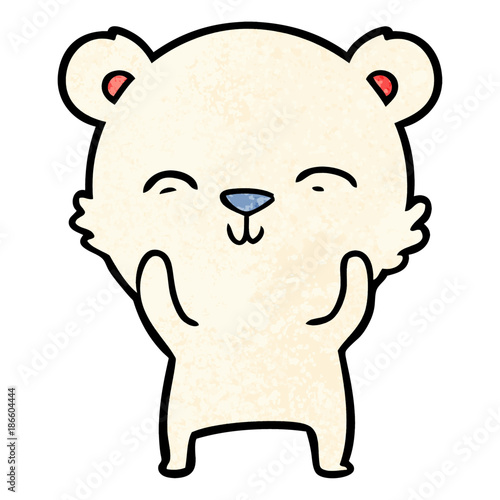 happy polar bear cartoon