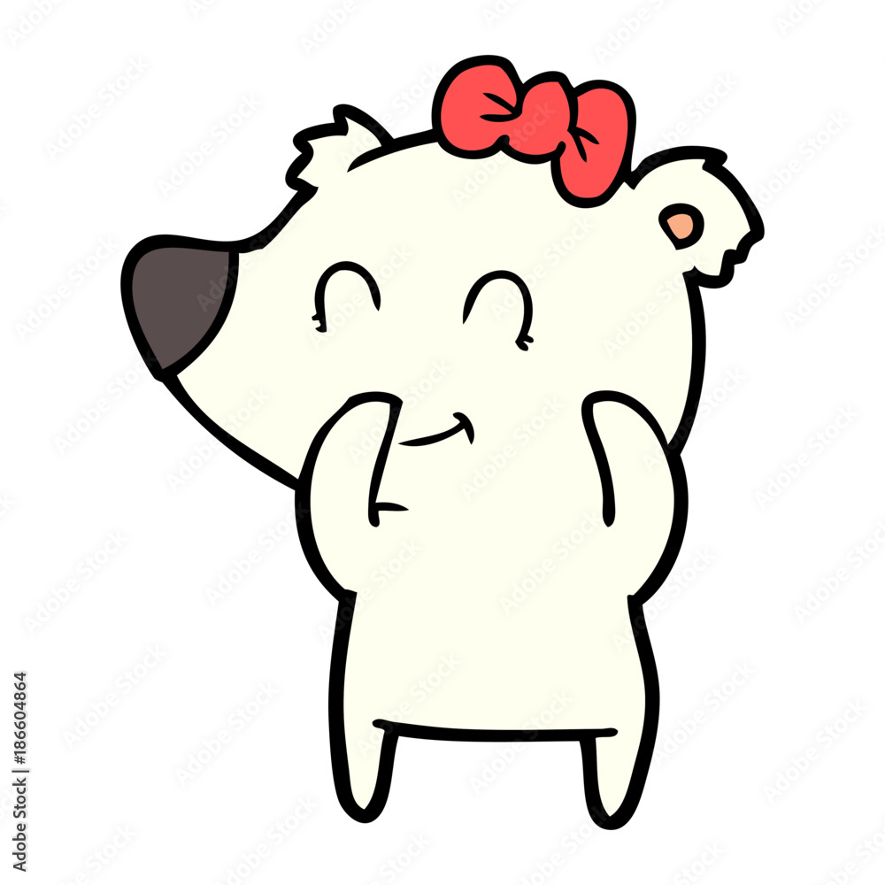 Obraz premium polar bear cartoon