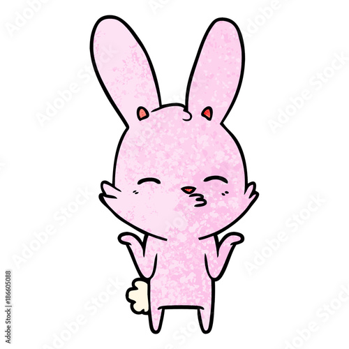 curious bunny cartoon