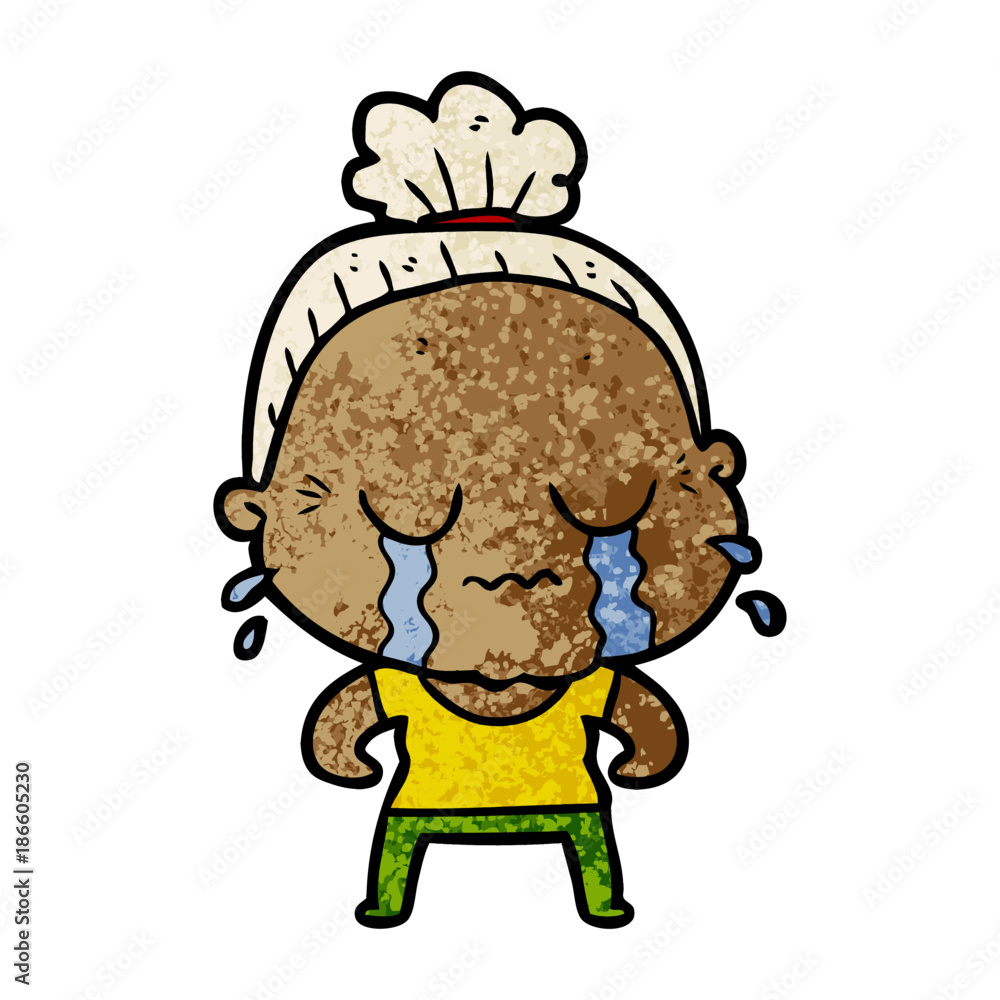 cartoon crying old lady cartoon crying old lady