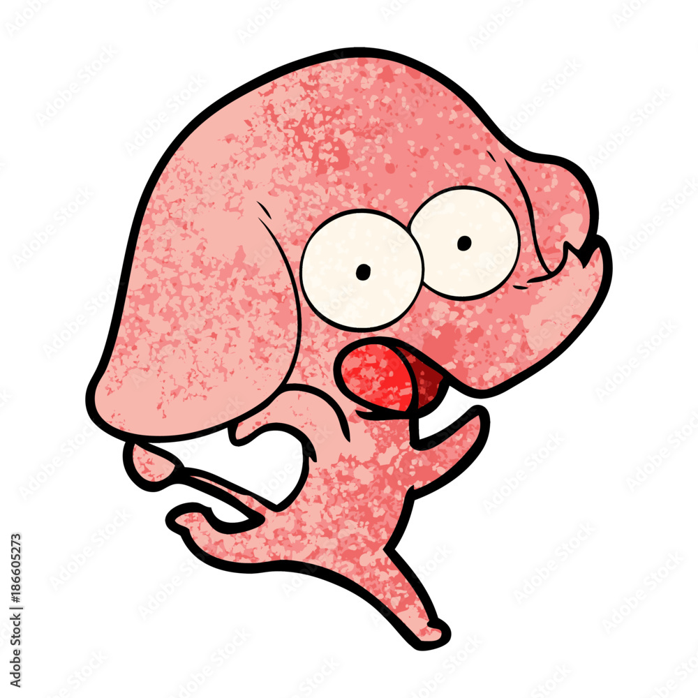 Obraz premium cute cartoon elephant