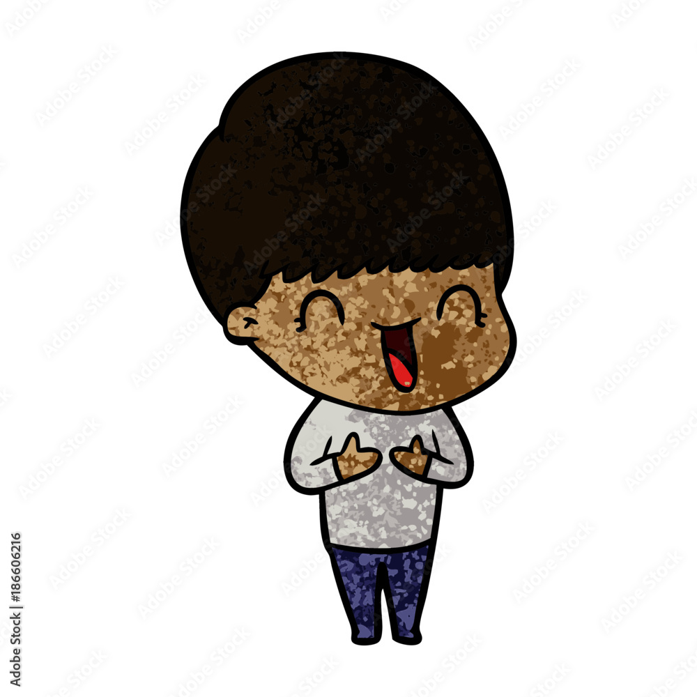 happy cartoon boy happy cartoon boy