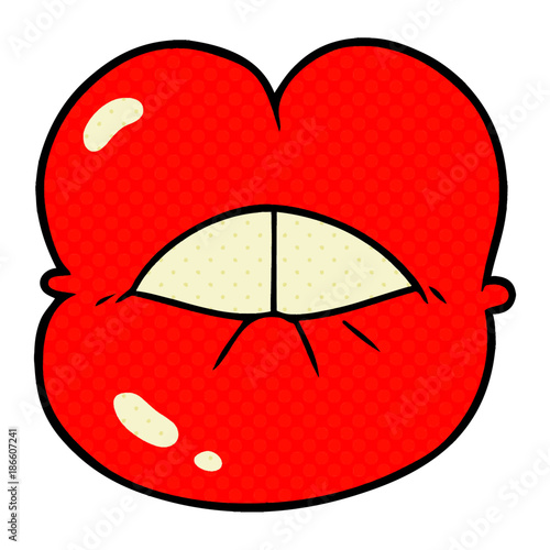 cartoon full lips