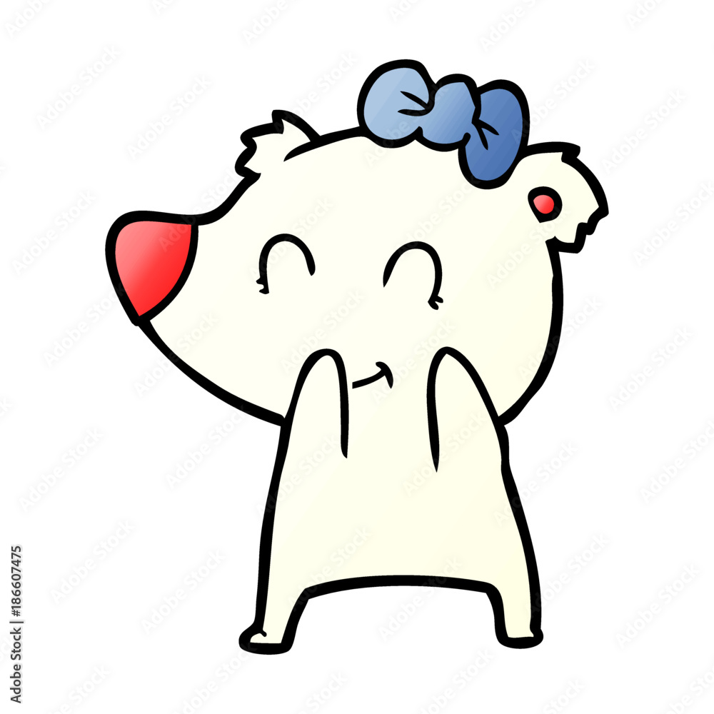 Obraz premium polar bear cartoon