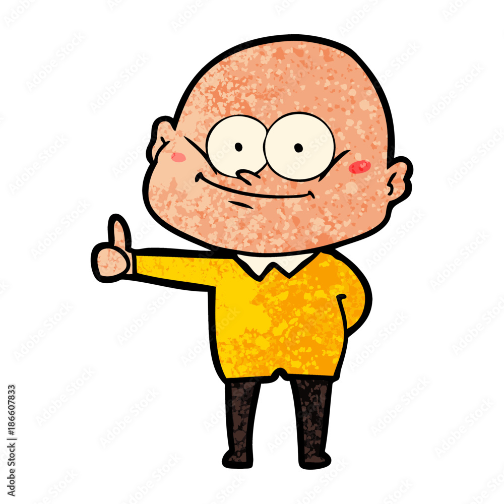cartoon bald man staring cartoon bald man staring