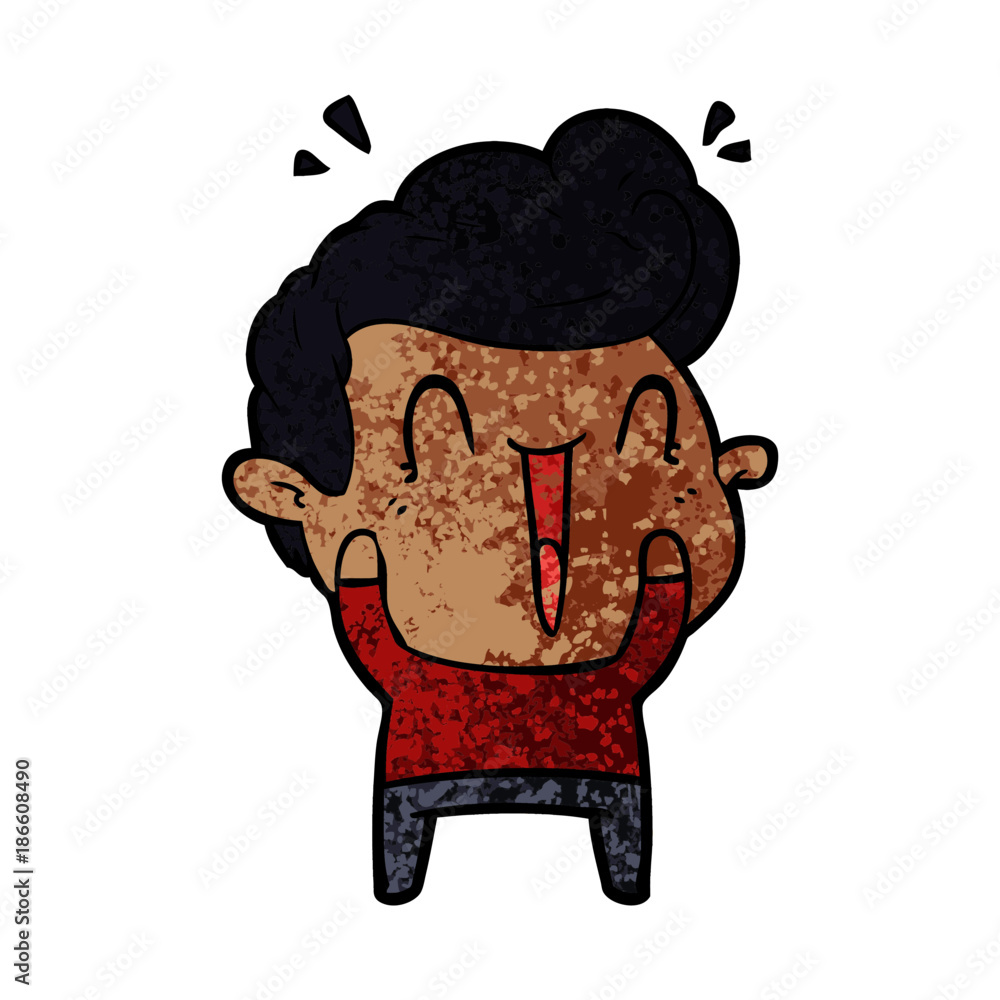 cartoon happy man cartoon happy man
