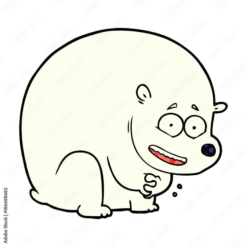 Fototapeta premium polar bear cartoon