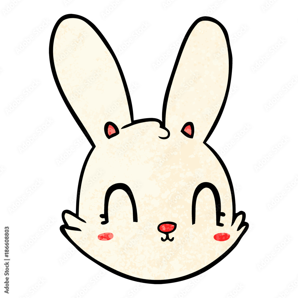 cartoon bunny face