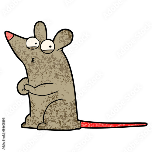 cartoon suspicious mouse