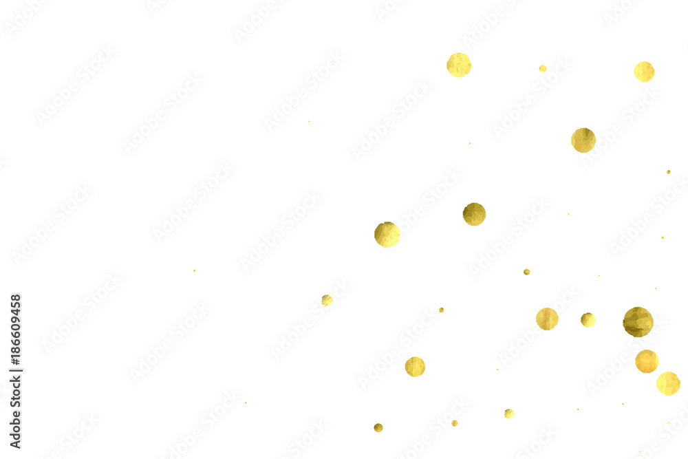 Vector golden circles on white background. Vector golden circles on white background.