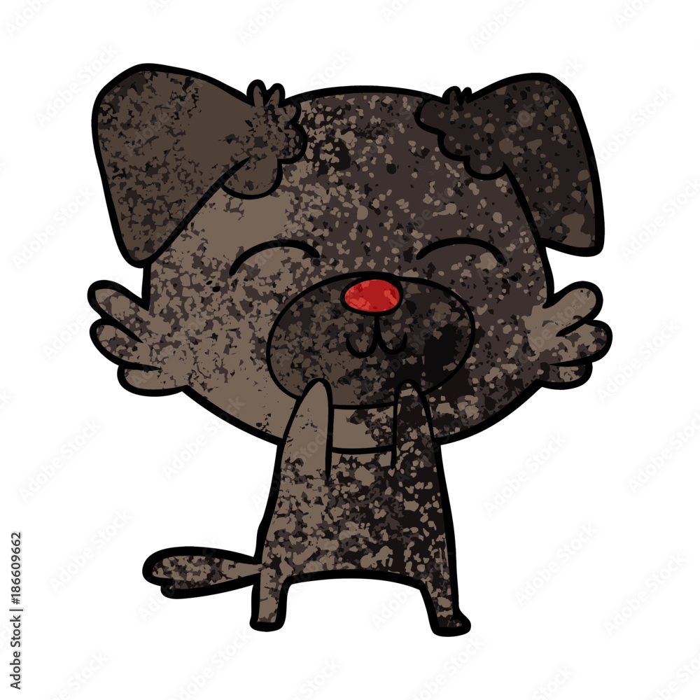 Obraz premium cartoon dog