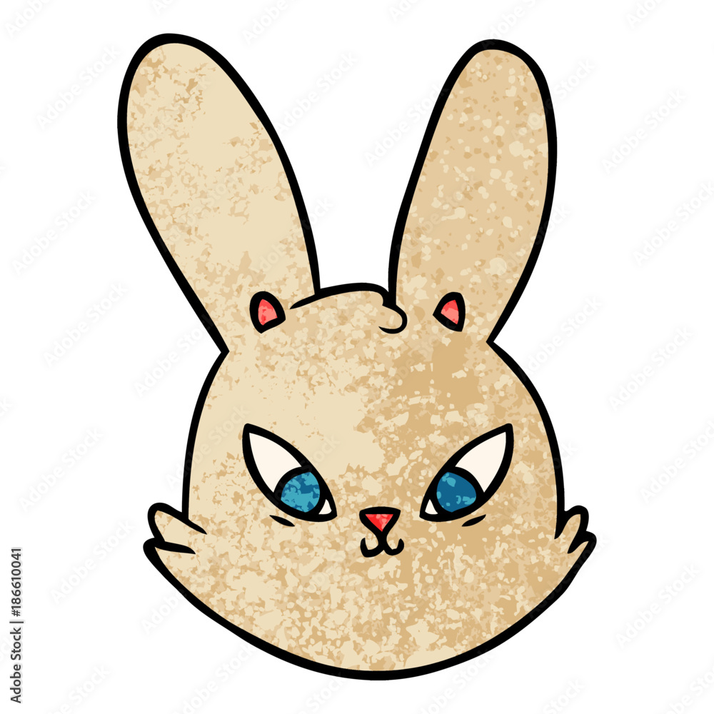 Obraz premium cartoon bunny face