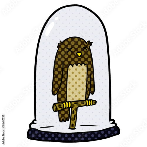 cartoon stuffed owl
