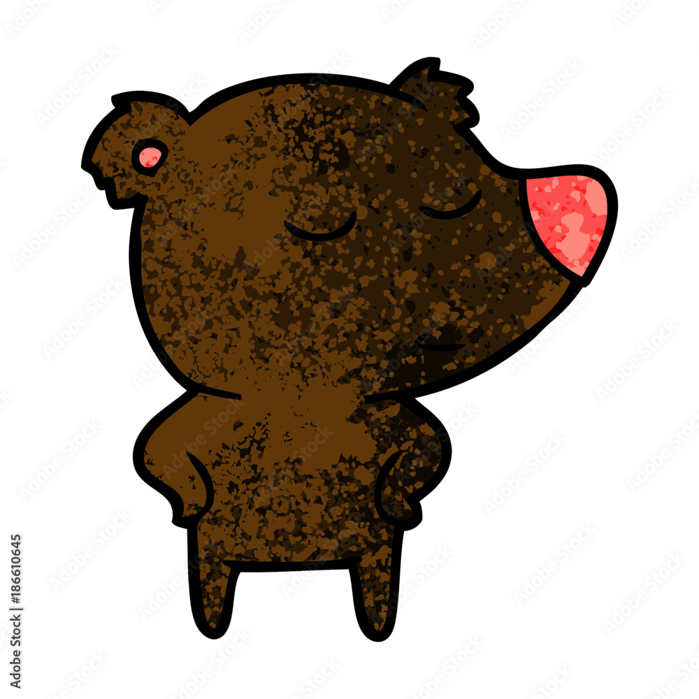 Obraz premium happy cartoon bear