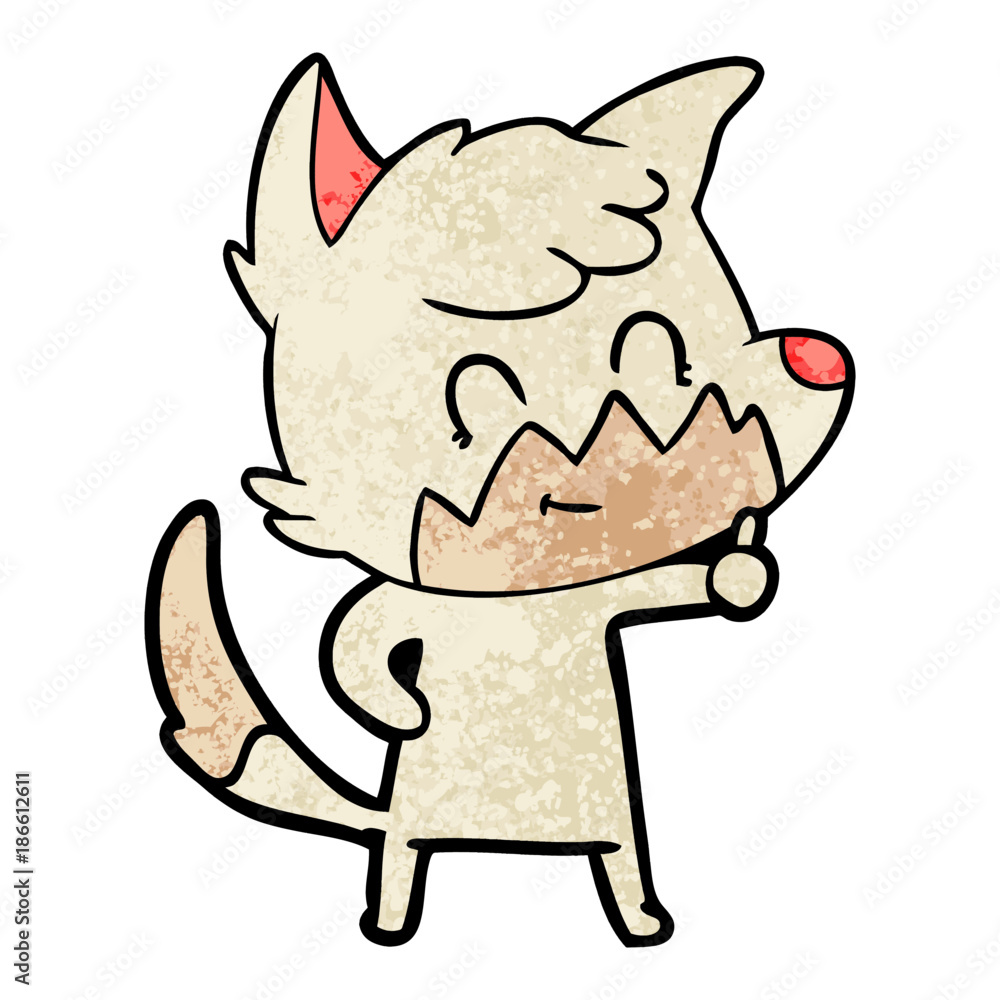 cartoon friendly fox cartoon friendly fox