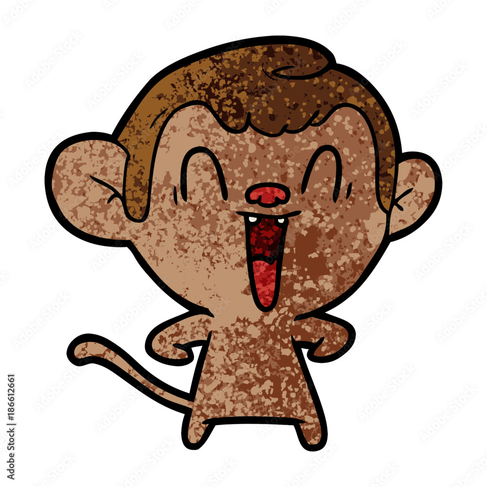 cartoon laughing monkey cartoon laughing monkey
