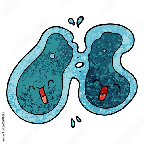 cartoon cell dividing
