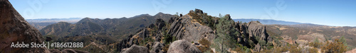 Pinnacles National Park in the summer - panorama