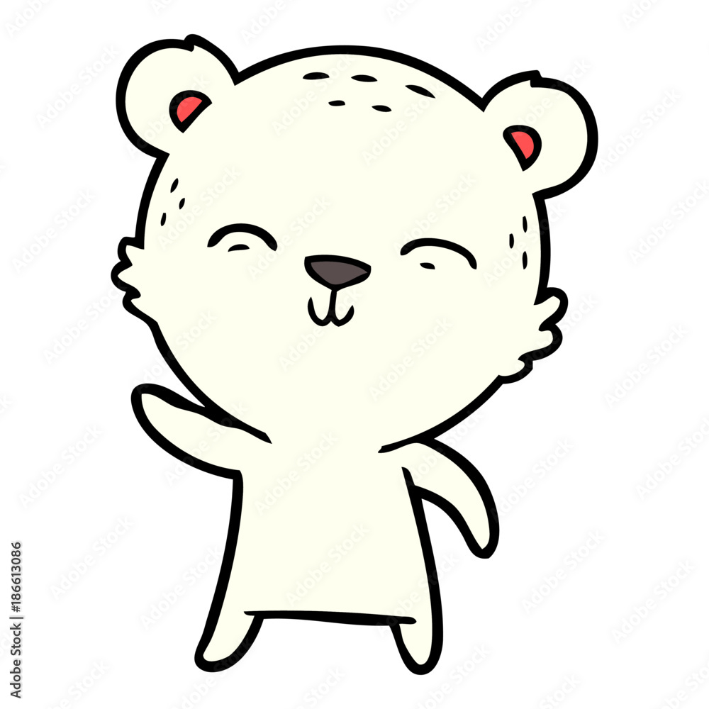 Obraz premium polar bear cartoon