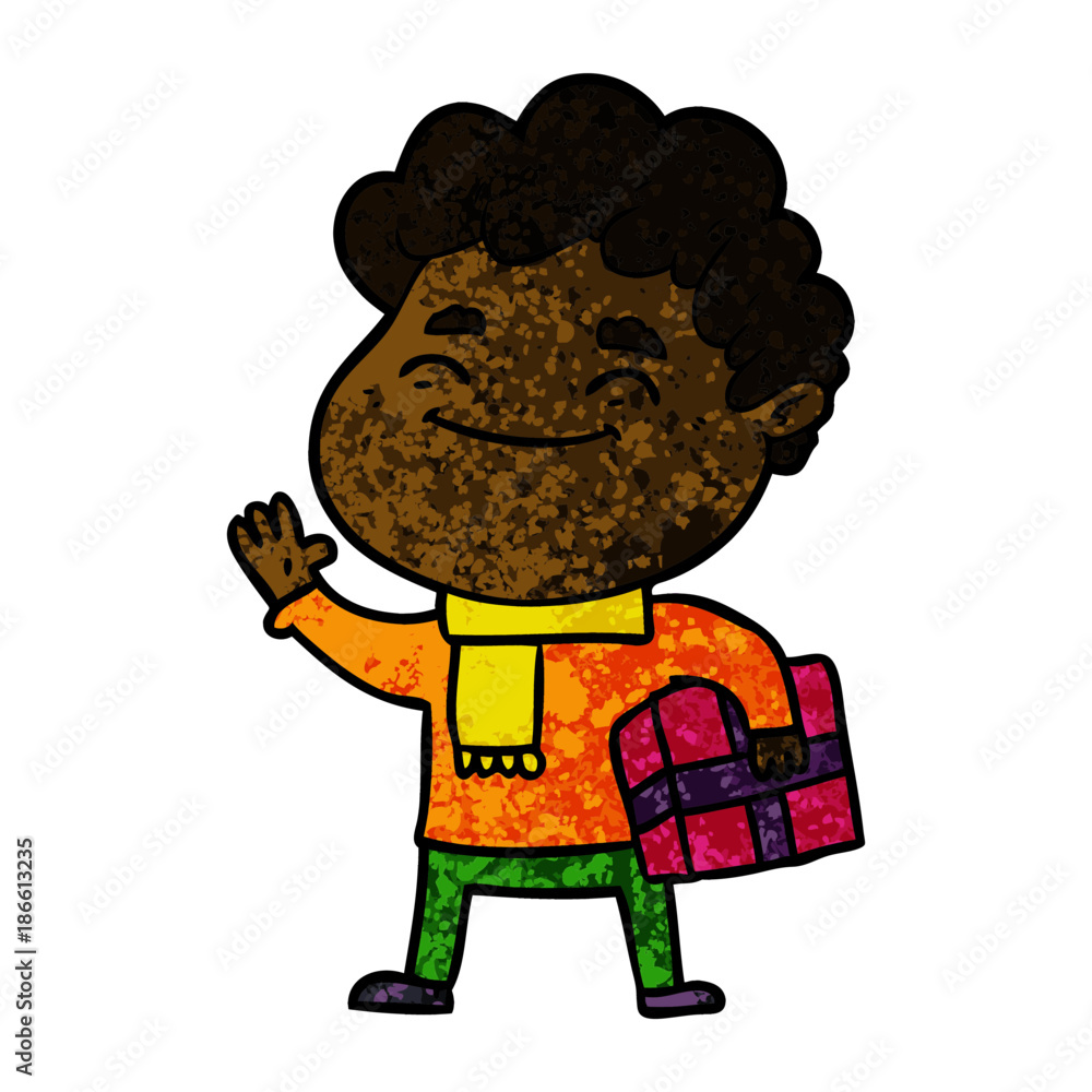 cartoon friendly man cartoon friendly man