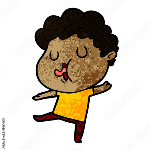 cartoon man singing