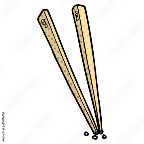 cartoon chopsticks