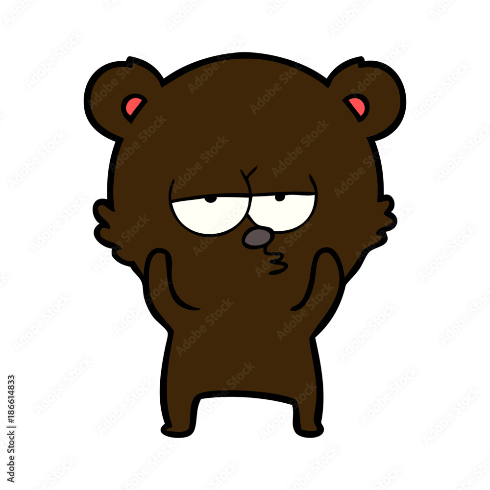Fototapeta premium bear cartoon character