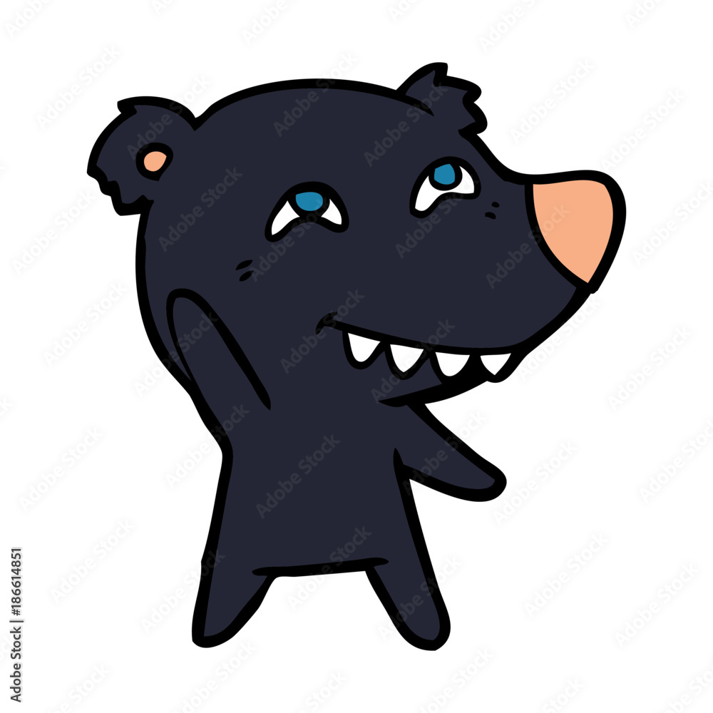 Fototapeta premium bear cartoon character