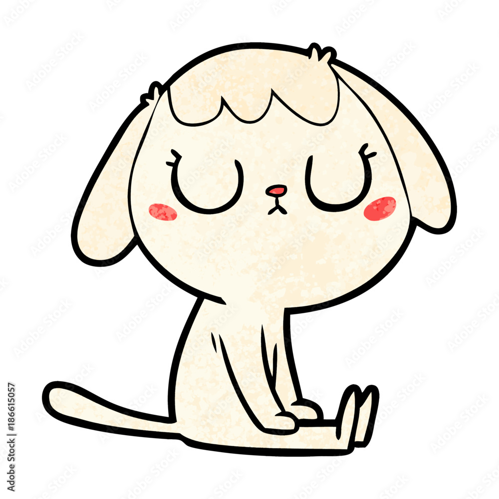 Obraz premium cute cartoon dog