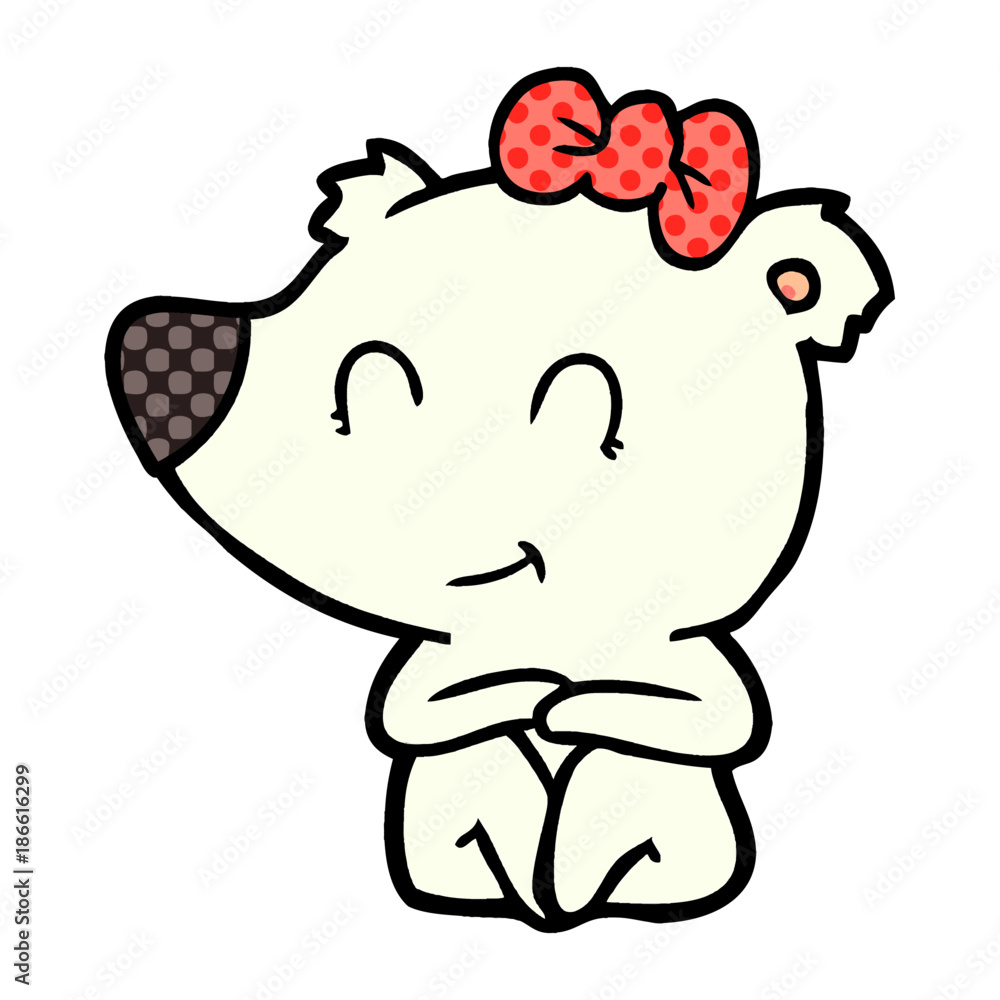 Obraz premium polar bear cartoon