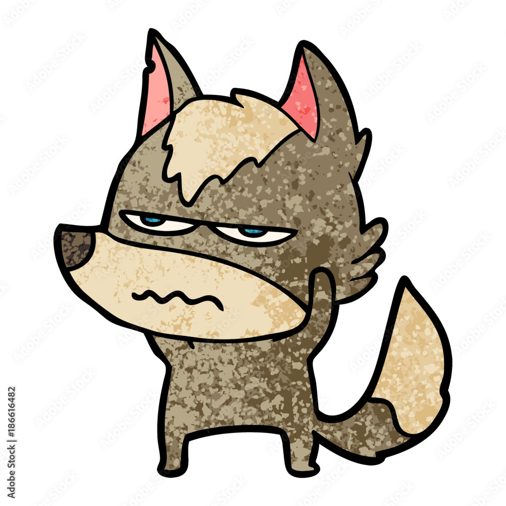 cartoon annoyed wolf cartoon annoyed wolf