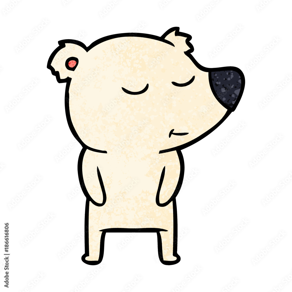 happy cartoon polar bear happy cartoon polar bear