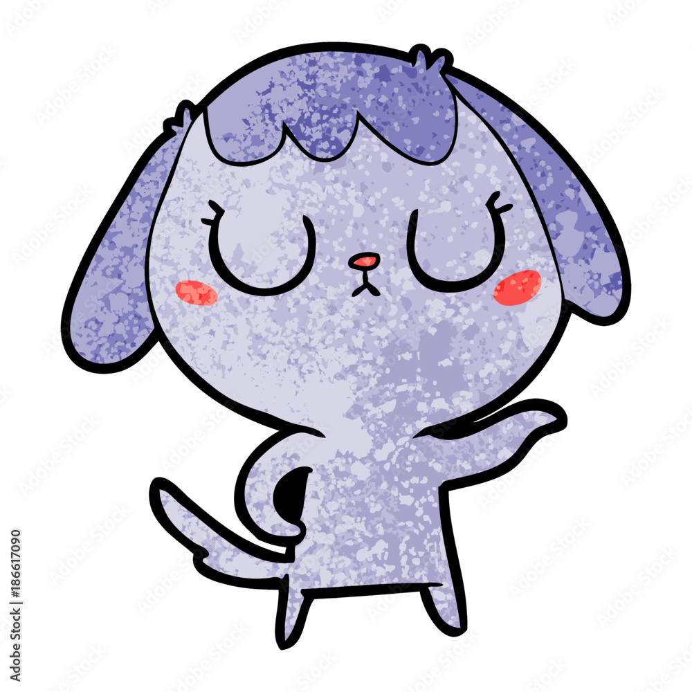 Obraz premium cute cartoon dog