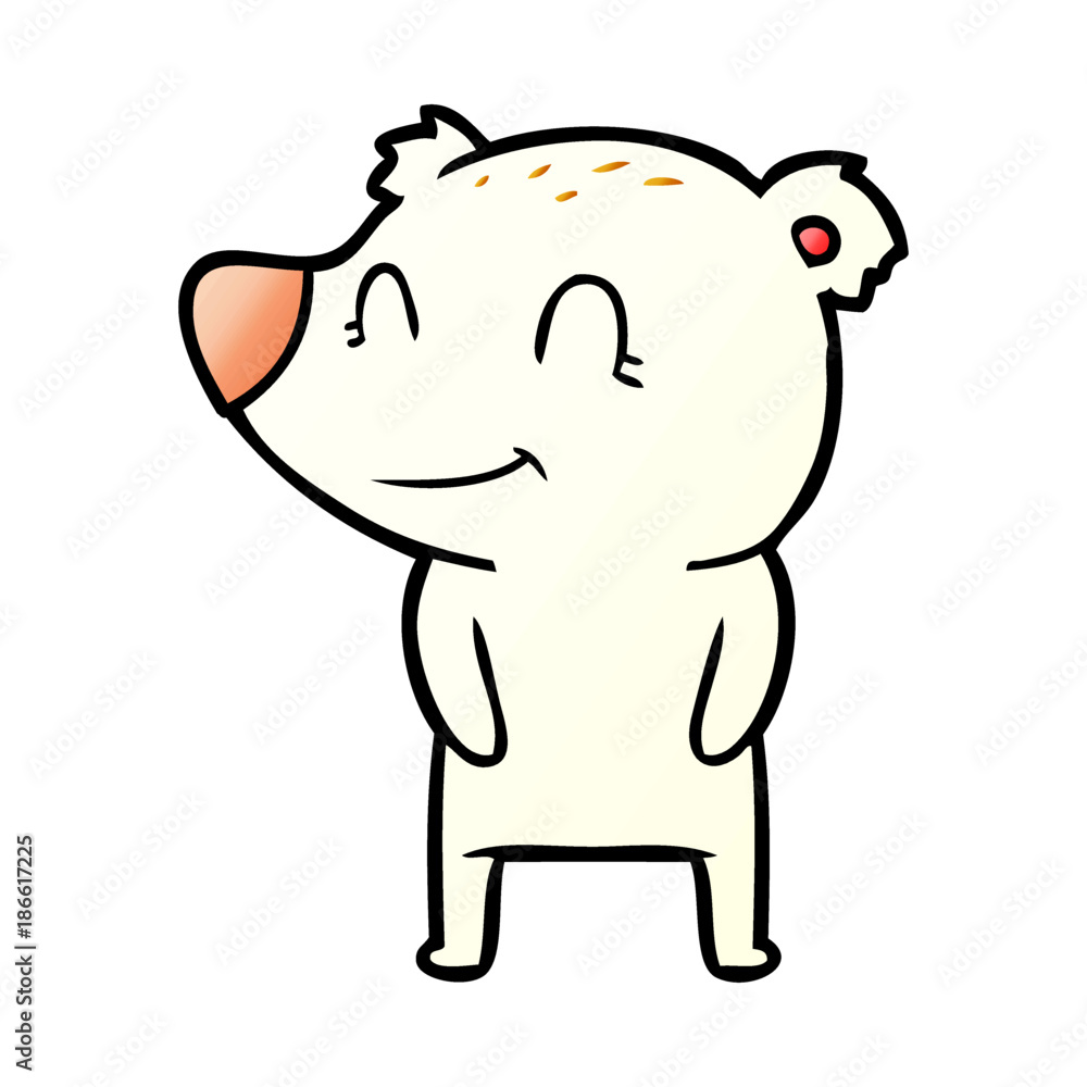 Obraz premium polar bear cartoon