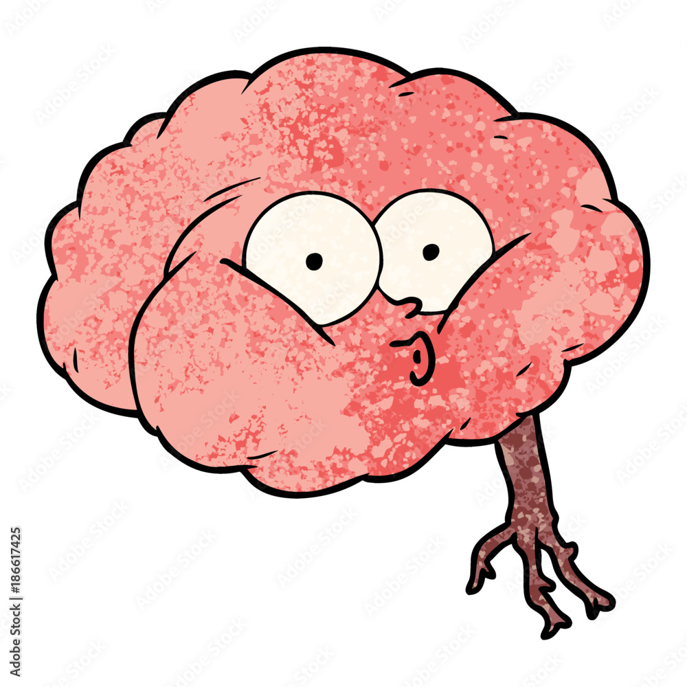 cartoon impressed brain cartoon impressed brain
